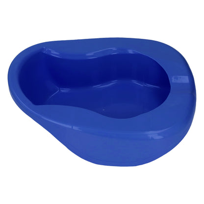 Nursing Bedpan Heavy Duty Urinal Bedpan Slipper Bedpan with Lid for Elderly Bed Bound Adults Dark Blue