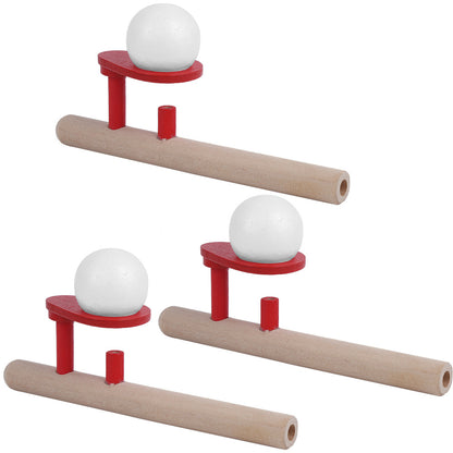 Floating Blow Pipe Balls Wooden Blowing Toys Children Kid Educational Toy Gift