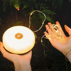 10M Portable Stowable LED String Light Outdoor Camping Retractable Waterproof UK