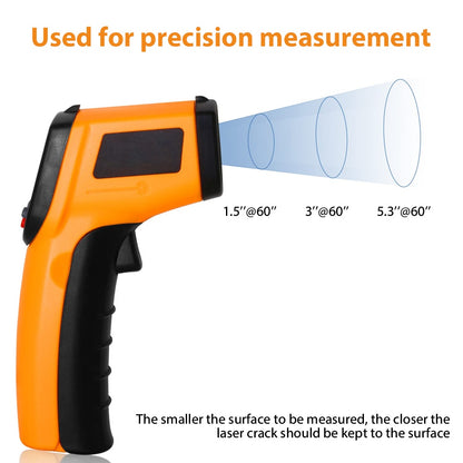 Laser Infrared Thermometer Food Digital Temperature Gun Smoker Pizza BBQ