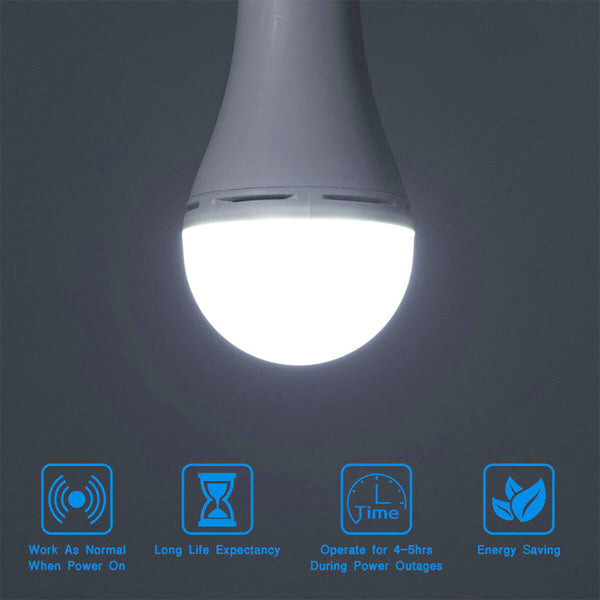 R70 LED Fast Charging Built-in Battery Bulb With Hook, Not Available For Weekend Shipping