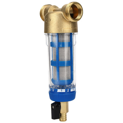 Reusable Spin Down Sediment Water Filter G1 MNPT G3/4 FNPT PreFilter Water Purifier Accessory