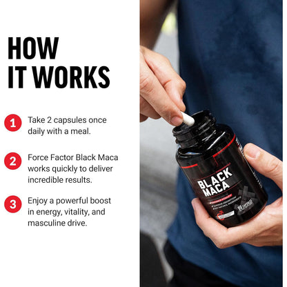 Men's Black Maca Capsules