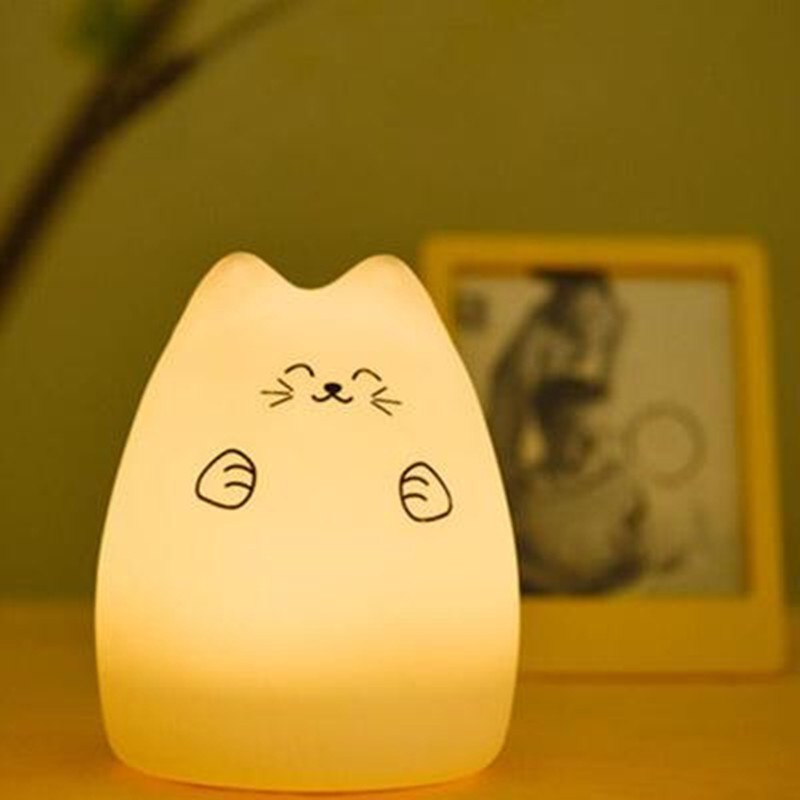 Silicone Touch Sensor LED Night Light For Children Baby Kids