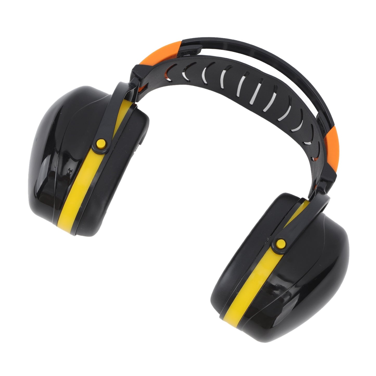 Noise Reduction Earmuffs Foldable Lightweight Hearing Protection Safety Over Head Ear Muff for Garden Shooting Mowing Black Yellow