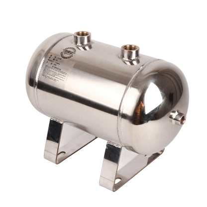 5L Steel Gas Storage Tank Air Reservoir Can 4‑Port Container High Pressure 1/4NPT