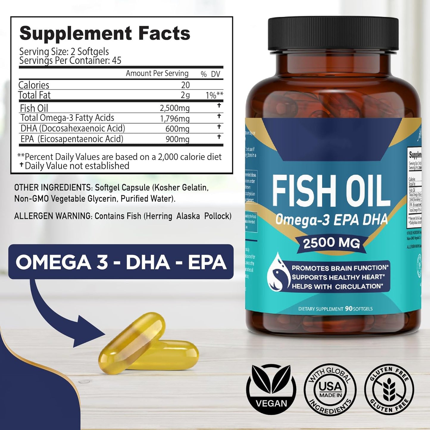 Fish Oil Soft Capsule