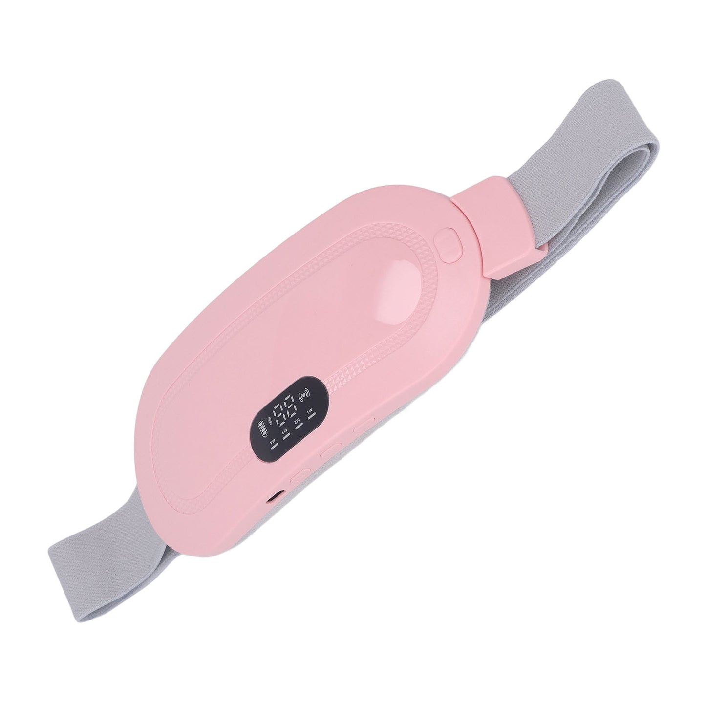 Menstrual Heating Pad USB Charging Electric Cordless Adjusted Portable Belt Heat Pad for Cramp Pink