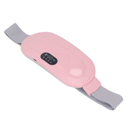 Menstrual Heating Pad USB Charging Electric Cordless Adjusted Portable Belt Heat Pad for Cramp Pink