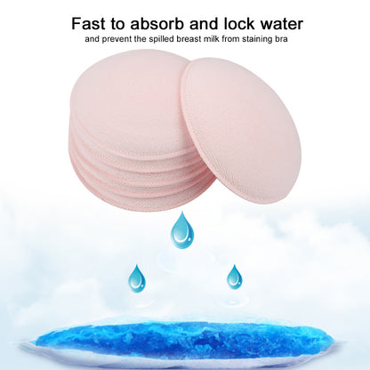 6Pcs Washable Soft Cotton Breast Pads Reusable Absorbent Breastfeeding Nursing Pad