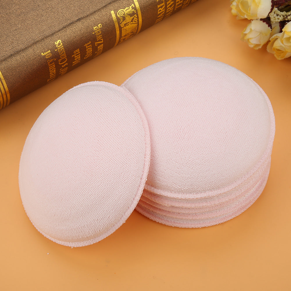 6Pcs Washable Soft Cotton Breast Pads Reusable Absorbent Breastfeeding Nursing Pad