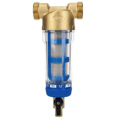 Reusable Spin Down Sediment Water Filter G1 MNPT G3/4 FNPT PreFilter Water Purifier Accessory