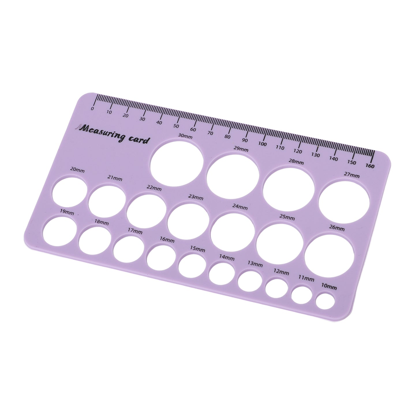 Mothers Nipple Measurement Ruler Flexible Silicone Breast Flange Measuring Tool with 1.5m Soft Tape Purple