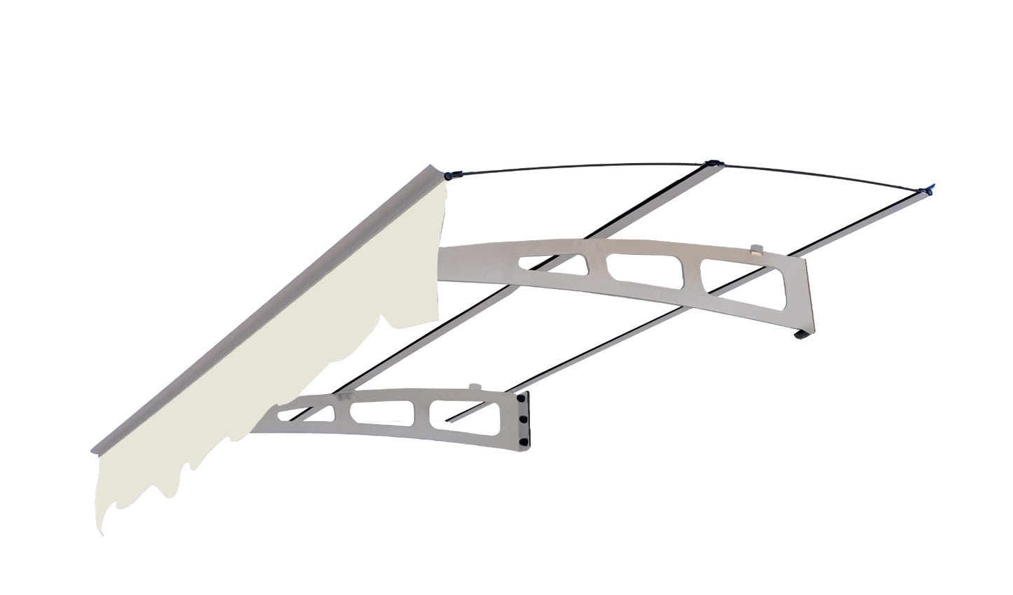 5934W Series Door Window Awning Canopy W59xD34 Made Of 0.137Inch  3.5mm Thick Virtually Crystal So