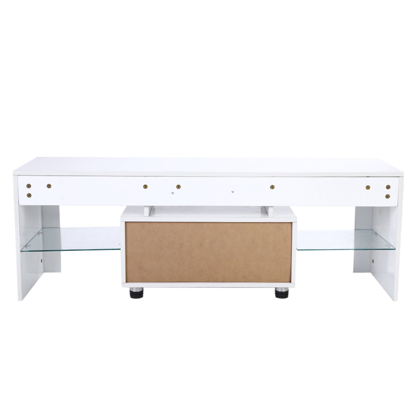 Modern TV Cabinet Unit Entertainment Stand with LED Strip Remote Control Home Decor