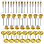 45Pcs Brass Polishing Wire Cup Mix Brush Set For Dremel Rotary Tool Accessories