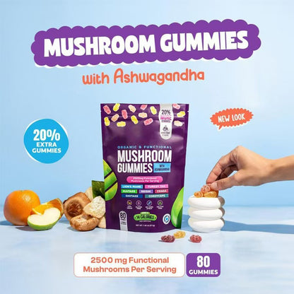 Mushroom Soft Candy Dietary Supplement Vegetarian Nutrition