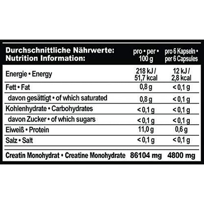 Creatine Capsules Calcium Phosphate Supplement Capsules