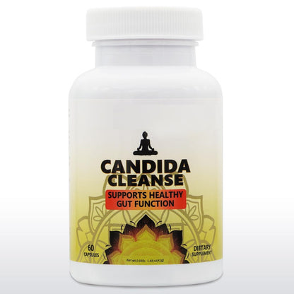 Candida Cleanse Gut Colon Support For Men & Women Natural Herbs For Intestinal Detox - Anti Yeast Overgrowth - Oregano Leaf, Wormwood, Black Walnut, Caprylic Acid