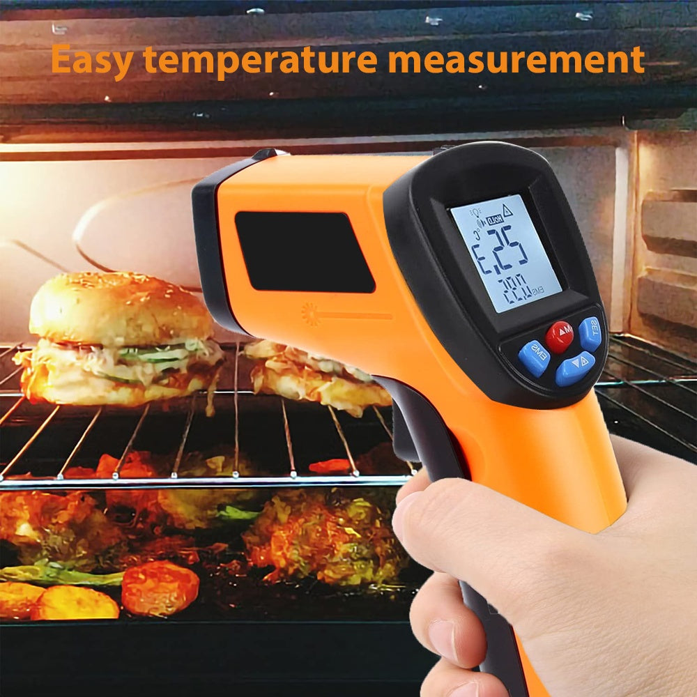 Laser Infrared Thermometer Food Digital Temperature Gun Smoker Pizza BBQ