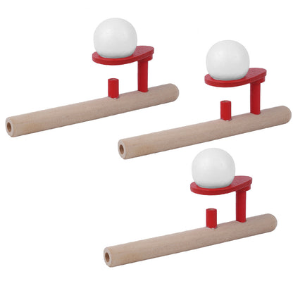 Floating Blow Pipe Balls Wooden Blowing Toys Children Kid Educational Toy Gift