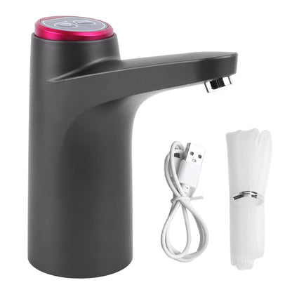 Electric Water Bottle Pump Smart Wireless Water Dispenser Automatic Barreled Drinking Water Pump Black