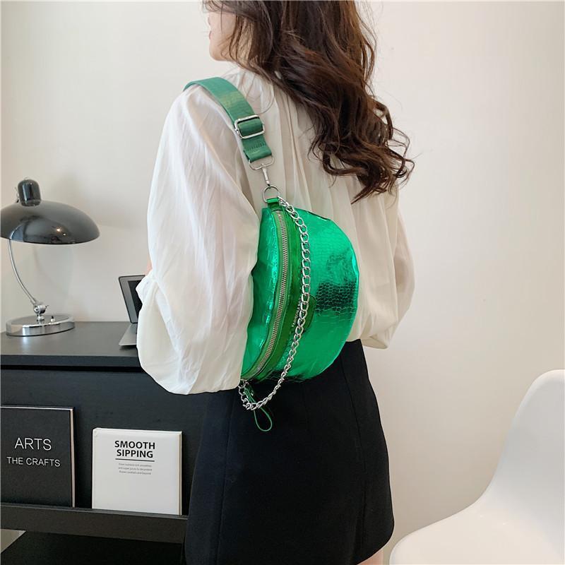 PU Fashion Crossbody Women Chest Bag Stone Pattern One-shoulder Crossbody Bag All-match Messenger Belt Bags