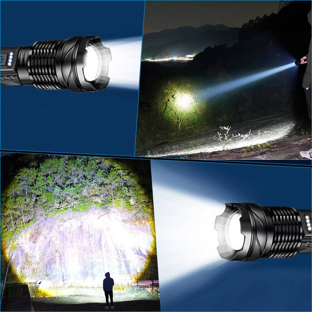 Super Bright 30W 14LED Flashlight White Laser Tactical Torch Lamp For Camping