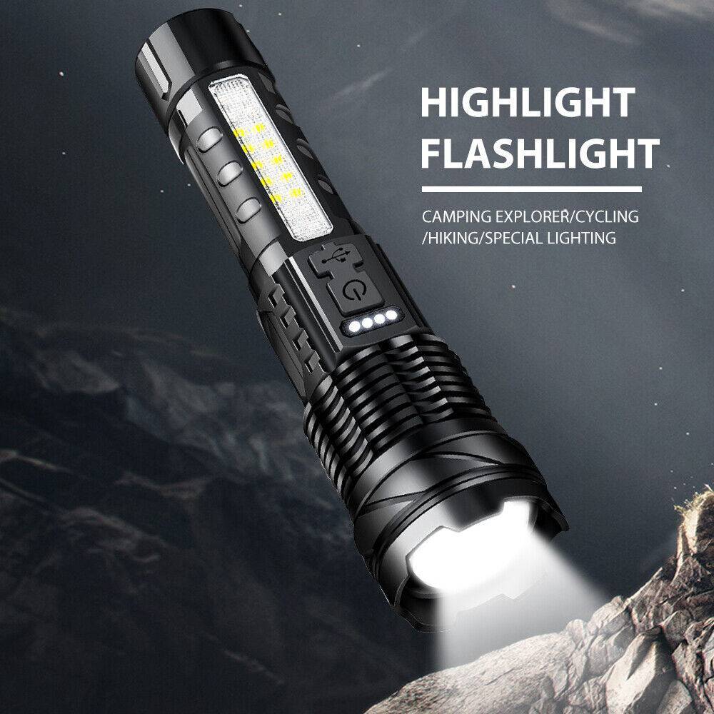 Super Bright 30W 14LED Flashlight White Laser Tactical Torch Lamp For Camping