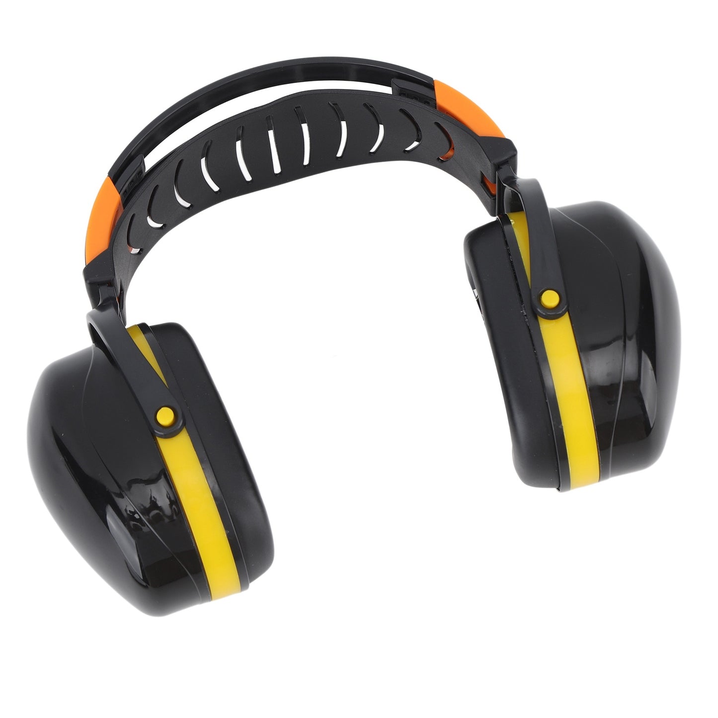 Noise Reduction Earmuffs Foldable Lightweight Hearing Protection Safety Over Head Ear Muff for Garden Shooting Mowing Black Yellow