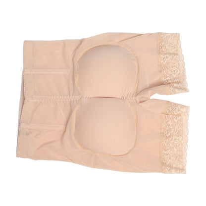 Womens Padded Butt Lift Panties Breathable High Waist Lace Bottom Belly Control Panties Skin Color M