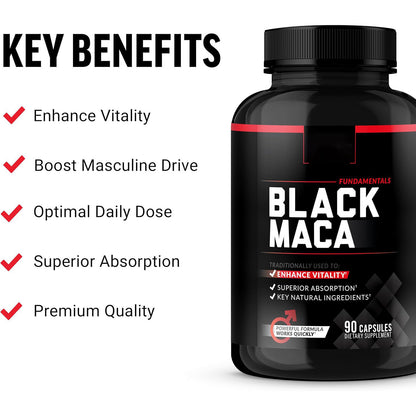 Men's Black Maca Capsules