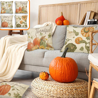 4PCS Thanksgiving Pillow Covers