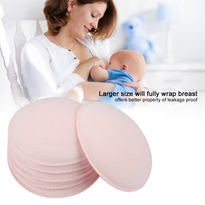 6Pcs Washable Soft Cotton Breast Pads Reusable Absorbent Breastfeeding Nursing Pad