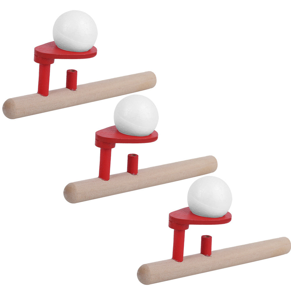 Floating Blow Pipe Balls Wooden Blowing Toys Children Kid Educational Toy Gift