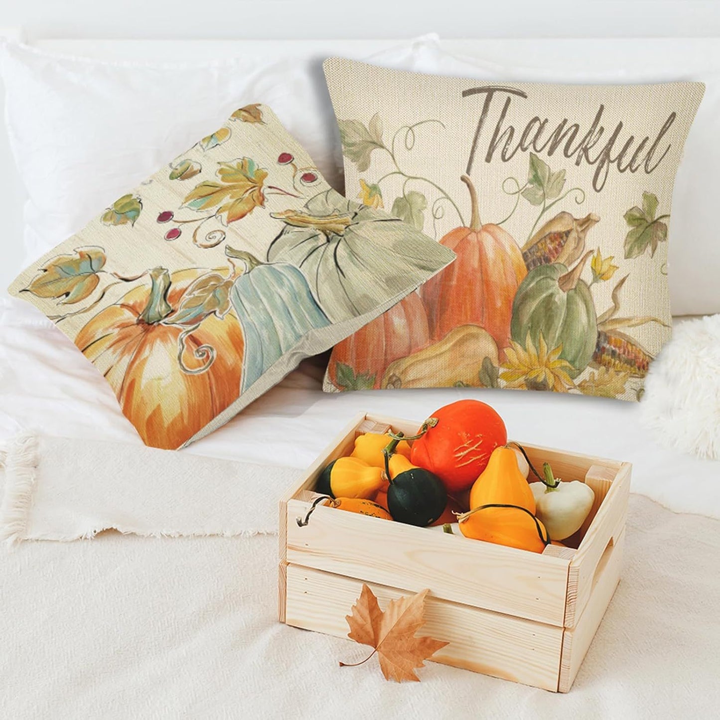 4PCS Thanksgiving Pillow Covers