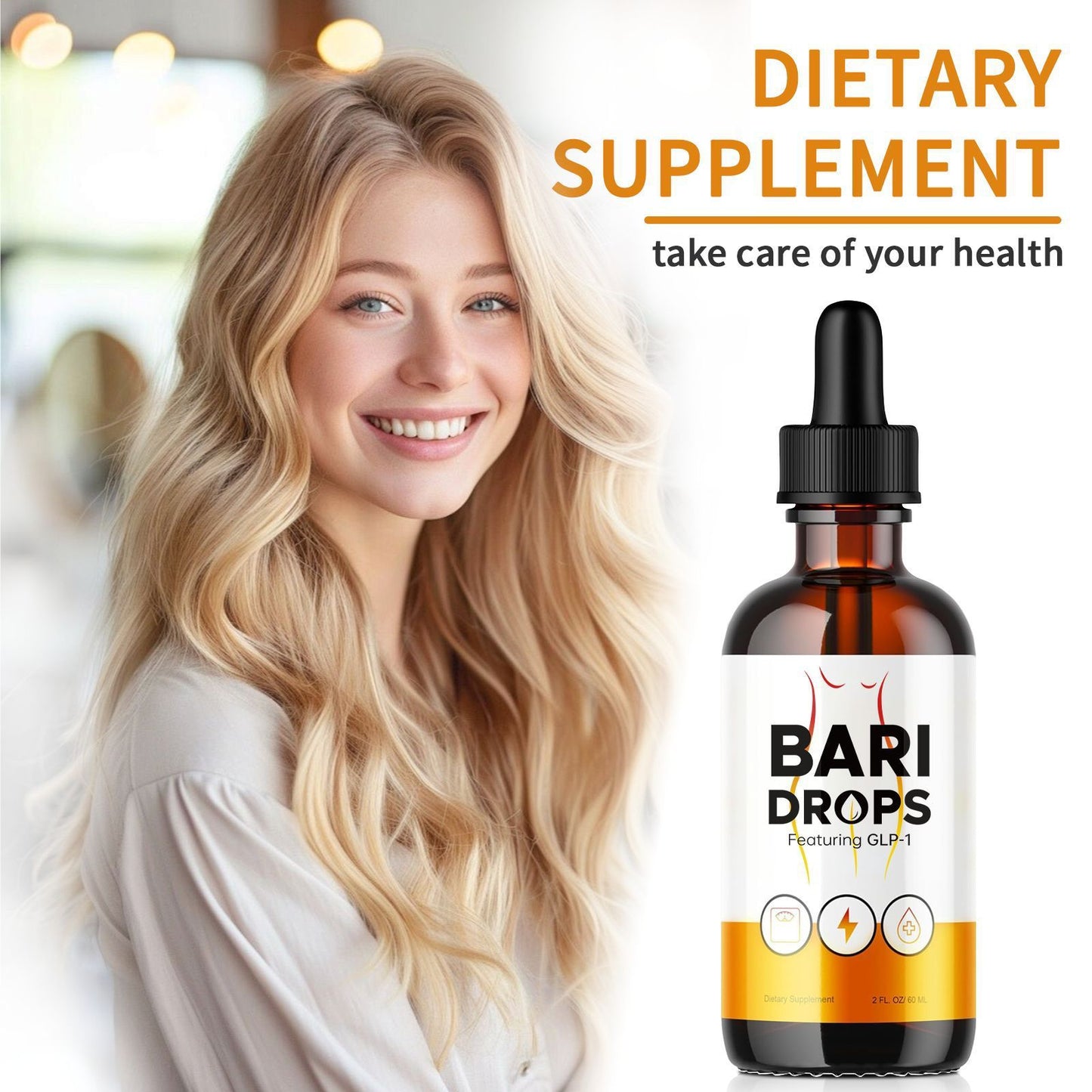 Dietary Nutrition Supplement Drops 60ml Vitamin