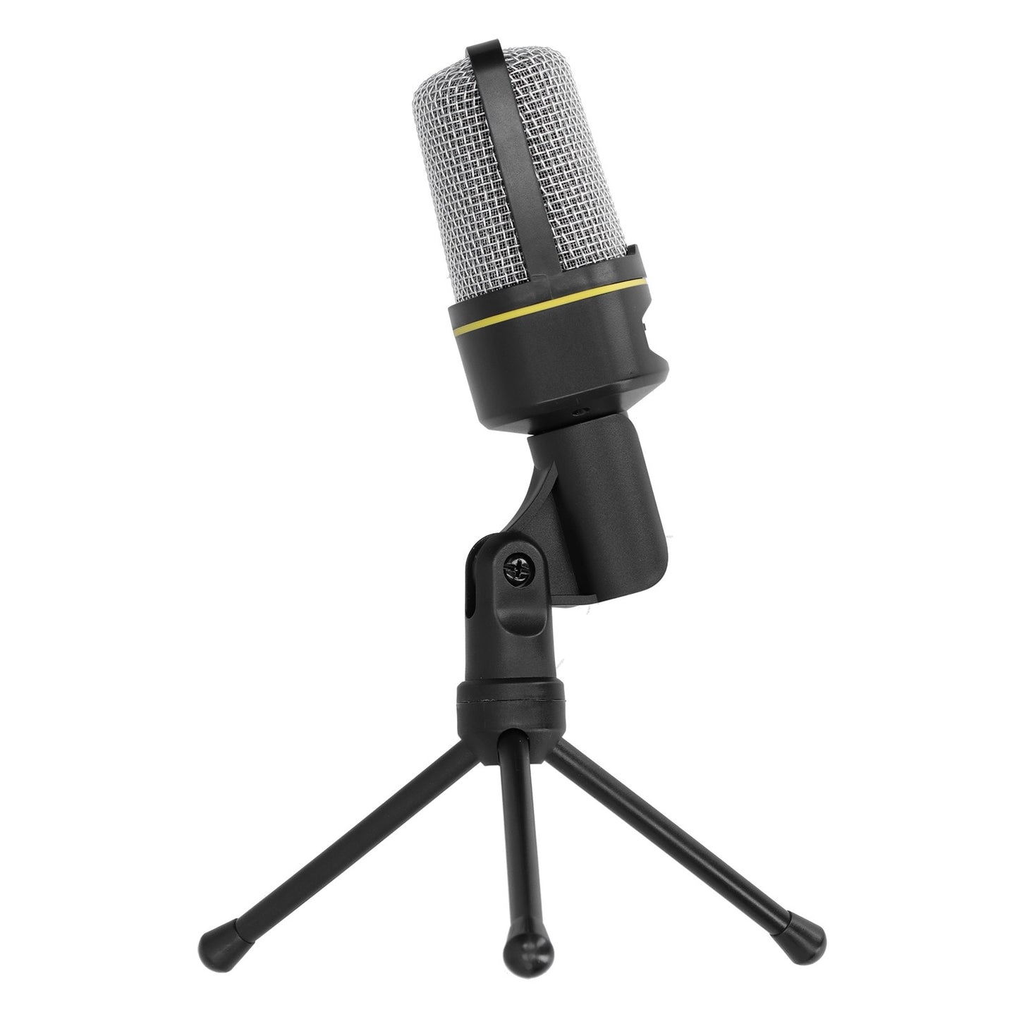 Studio Recording Condenser Microphone 3.5mm Audio Port Microphone with Desktop TripodBlack