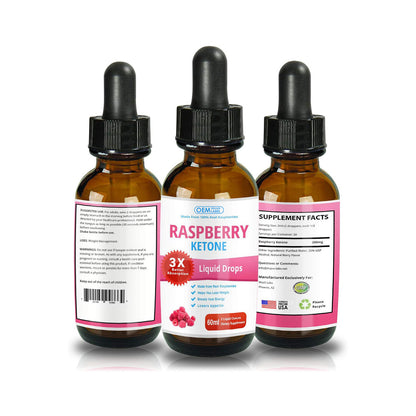 Raspberry Ketone Drops Supplement Vitamin Liquid