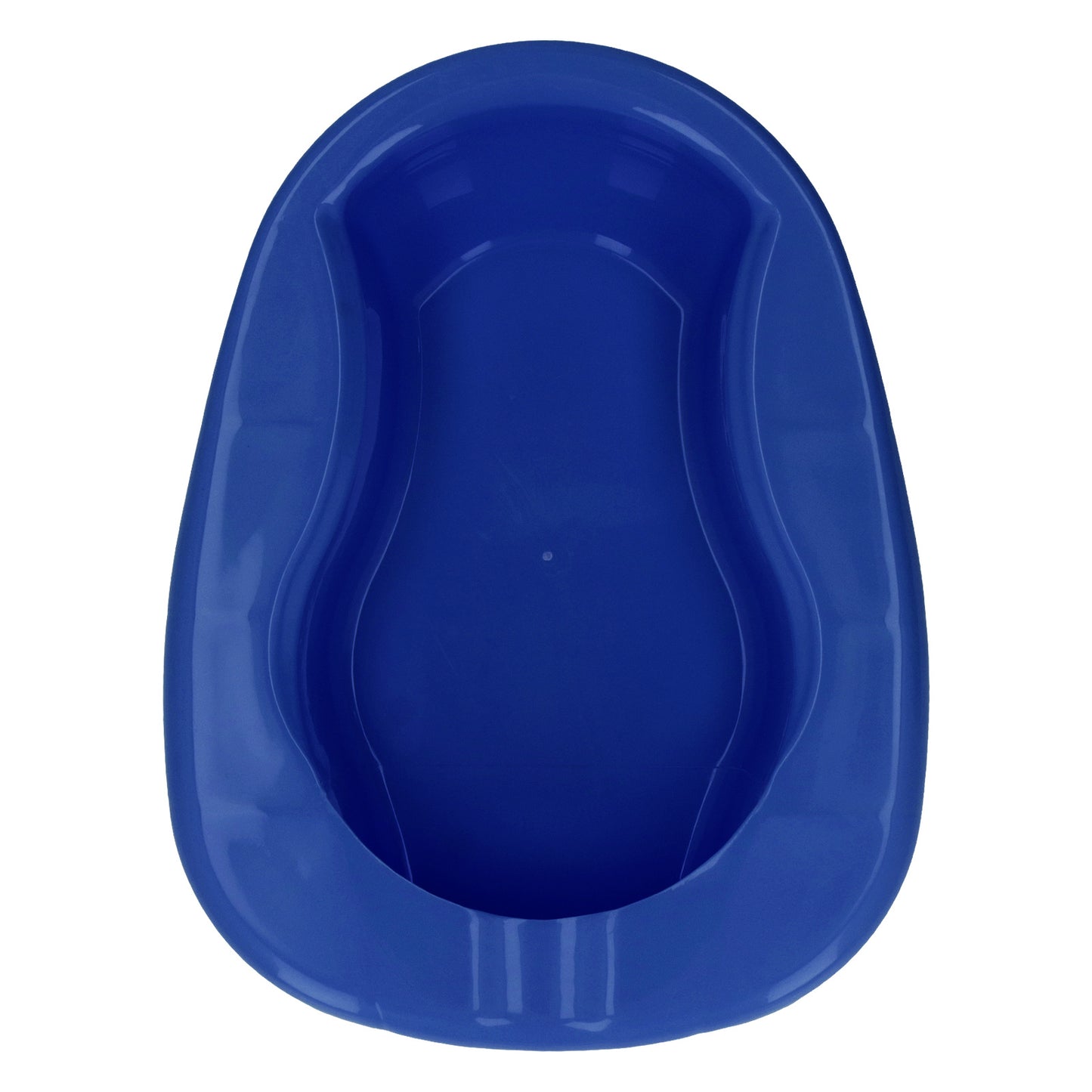 Nursing Bedpan Heavy Duty Urinal Bedpan Slipper Bedpan with Lid for Elderly Bed Bound Adults Dark Blue