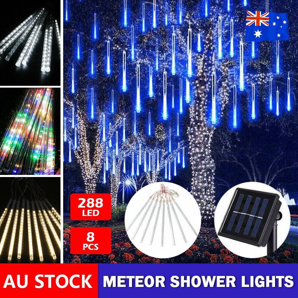 Meteor Shower Waterproof Star Falling Rain Drop Durable LED XMAS String Lights