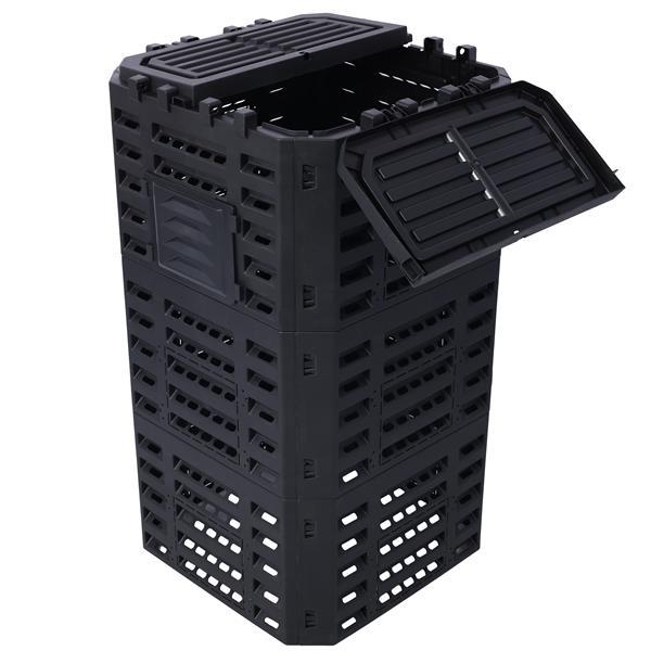 Garden Compost Bin Made From Recycled Plastic - 132 Gallons