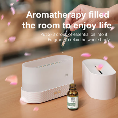 Drop Shipping Factory Direct Sale Fire Flame Humidifier Aroma Diffuser 2022 Air Essential Oil Ultrasonic Humidifier