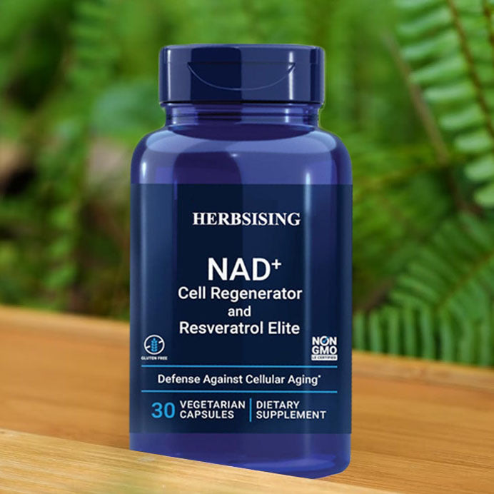 NAD Cell Regenerator And Resveratrol Elite, NIAGEN Nicotinamide Riboside, Trans-resveratrol, Quercetin, Fisetin, For Longevity, Energy, And Oxidative Stress, 30 Vegetarian Capsule