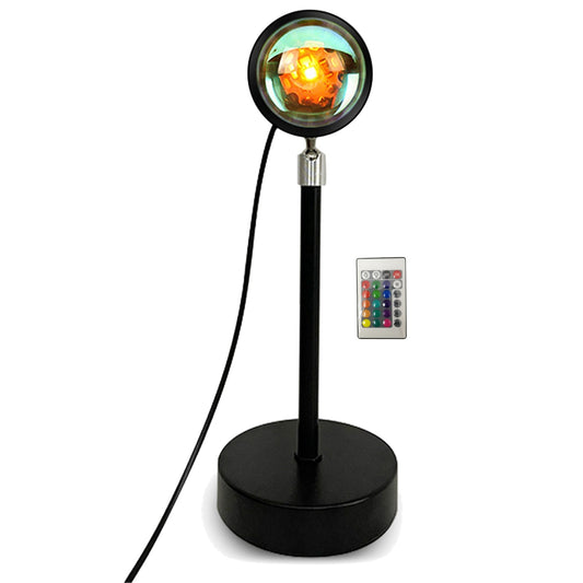 Ambient Projector Lamp 16 Colors 180° Rotatable Remote Control RGB Projection Light for Bedroom